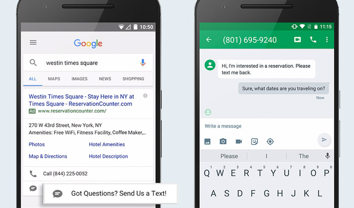Google?s launching click-to-message ads on Google Search